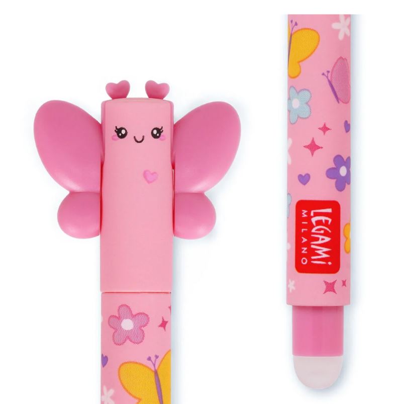 Legami Erasable Gel Pen Butterfly pink - Bild 3
