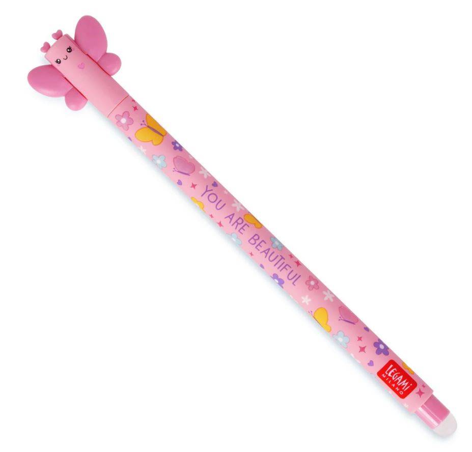Legami Erasable Gel Pen Butterfly pink - Bild 1