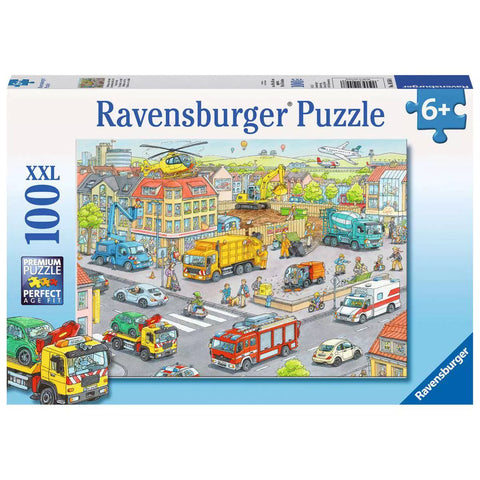 Verpackung Kinderpuzzle Fahrzeuge in der Stadt 100 XXL von Ravensburger