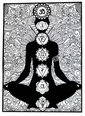 TataRuga Samtbild zum Ausmalen A3 Meditation - Bild 1