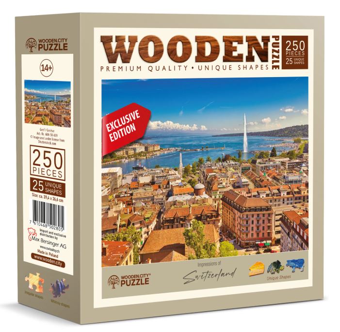 Puzzle Holz Genf 250 Teile - Bild 1