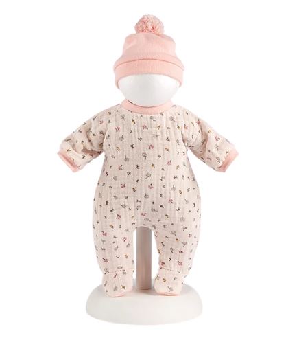 Llorens Babypuppe Pyjamaset Blume beige 32cm - Bild 1