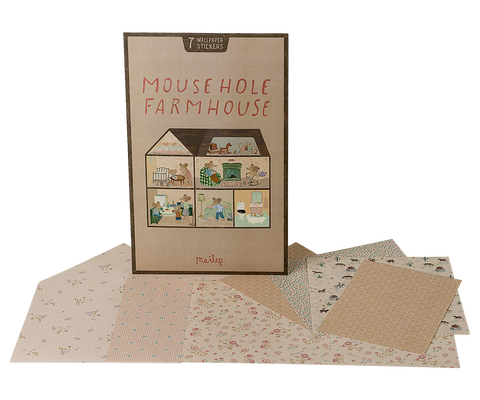 Verpackung «Mouse Hole Farmhouse» mit den sieben Tapetenbogen