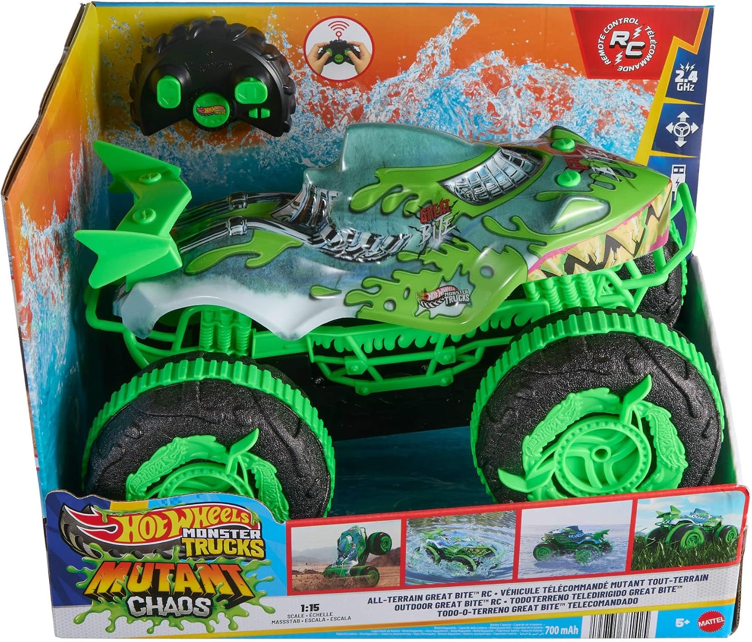 Hot Wheels Monster Trucks R/C Mutant Great Bite 1:15 - Bild 5