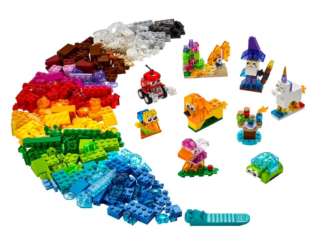LEGO Classic Kreativ-Bauset mit durchsichtigen Steinen 11013 - Bild 2