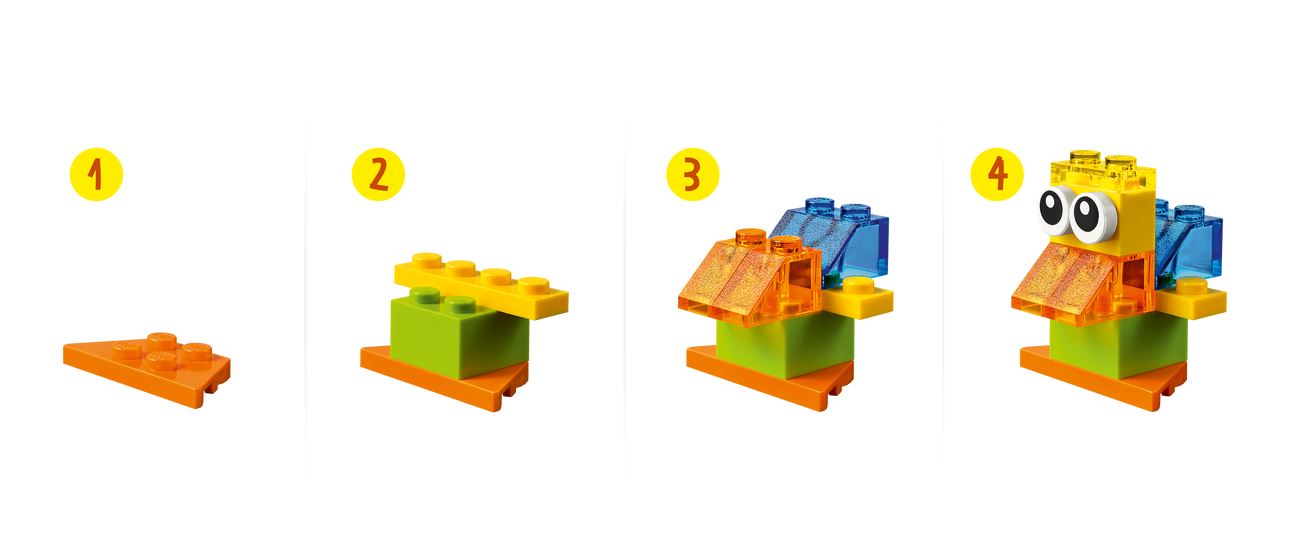 LEGO Classic Kreativ-Bauset mit durchsichtigen Steinen 11013 - Bild 5