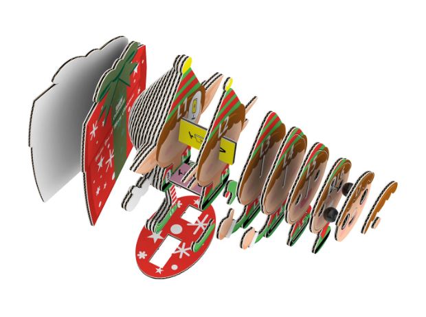3D Bastelset  Weihnachtself - Bild 5