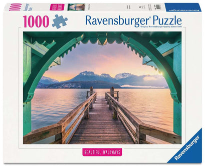 Puzzle 1000 Teile Romantischer Steg am Lac d'Annecy 01.762