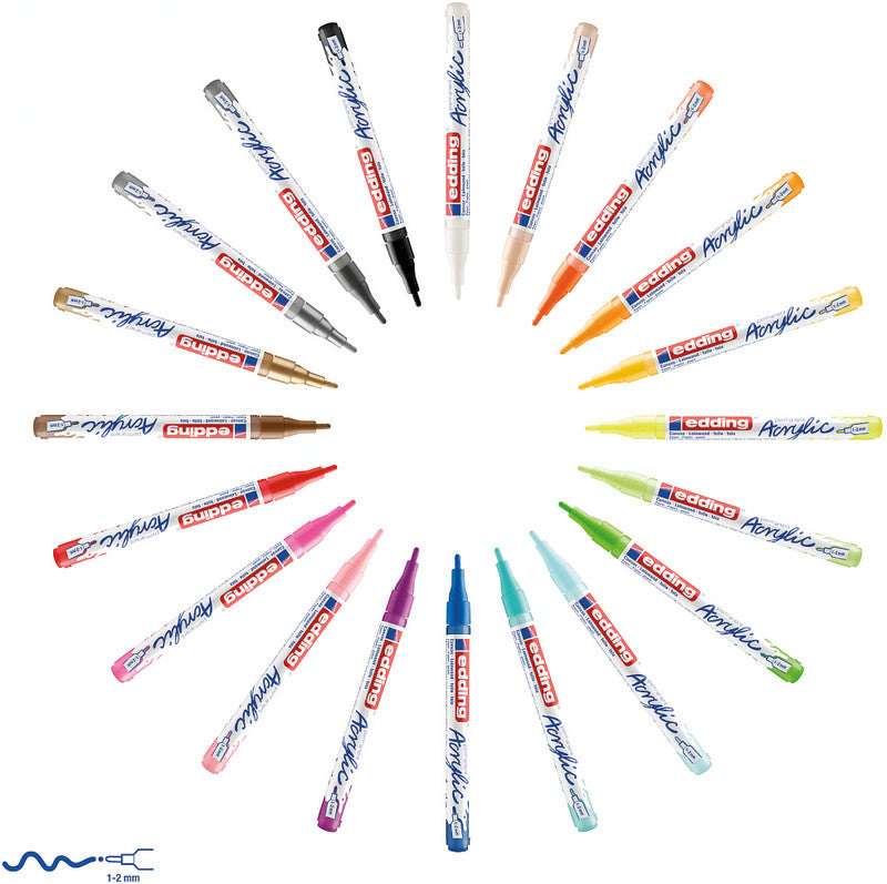 Edding Acrylmarker 5300  1-2mm neongelb - Bild 1