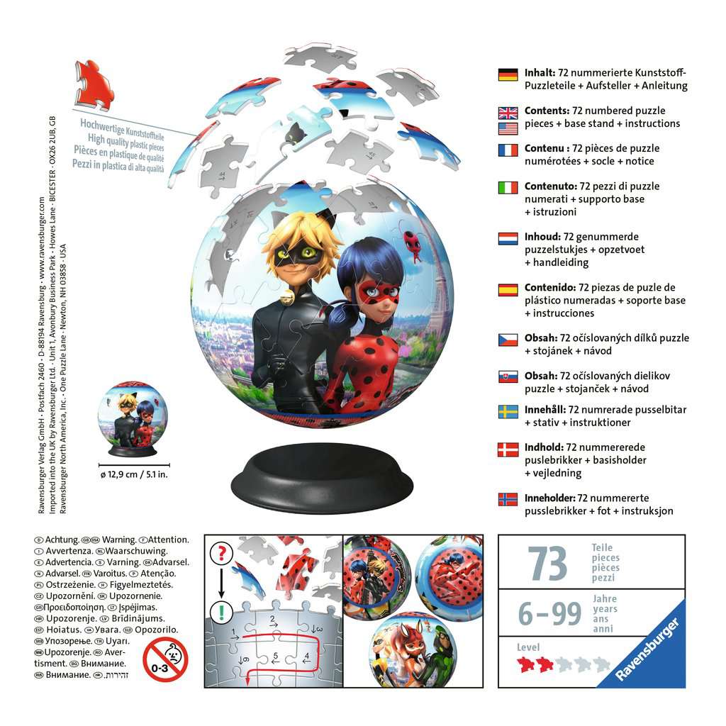 Puzzleball Miraculous 72 Teile 11.167 - Bild 2