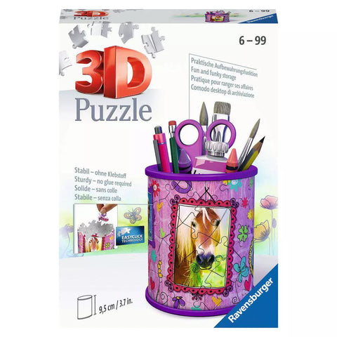 Verpackung Ravensburger 3D Puzzle Stiftehalter Pferde 11175