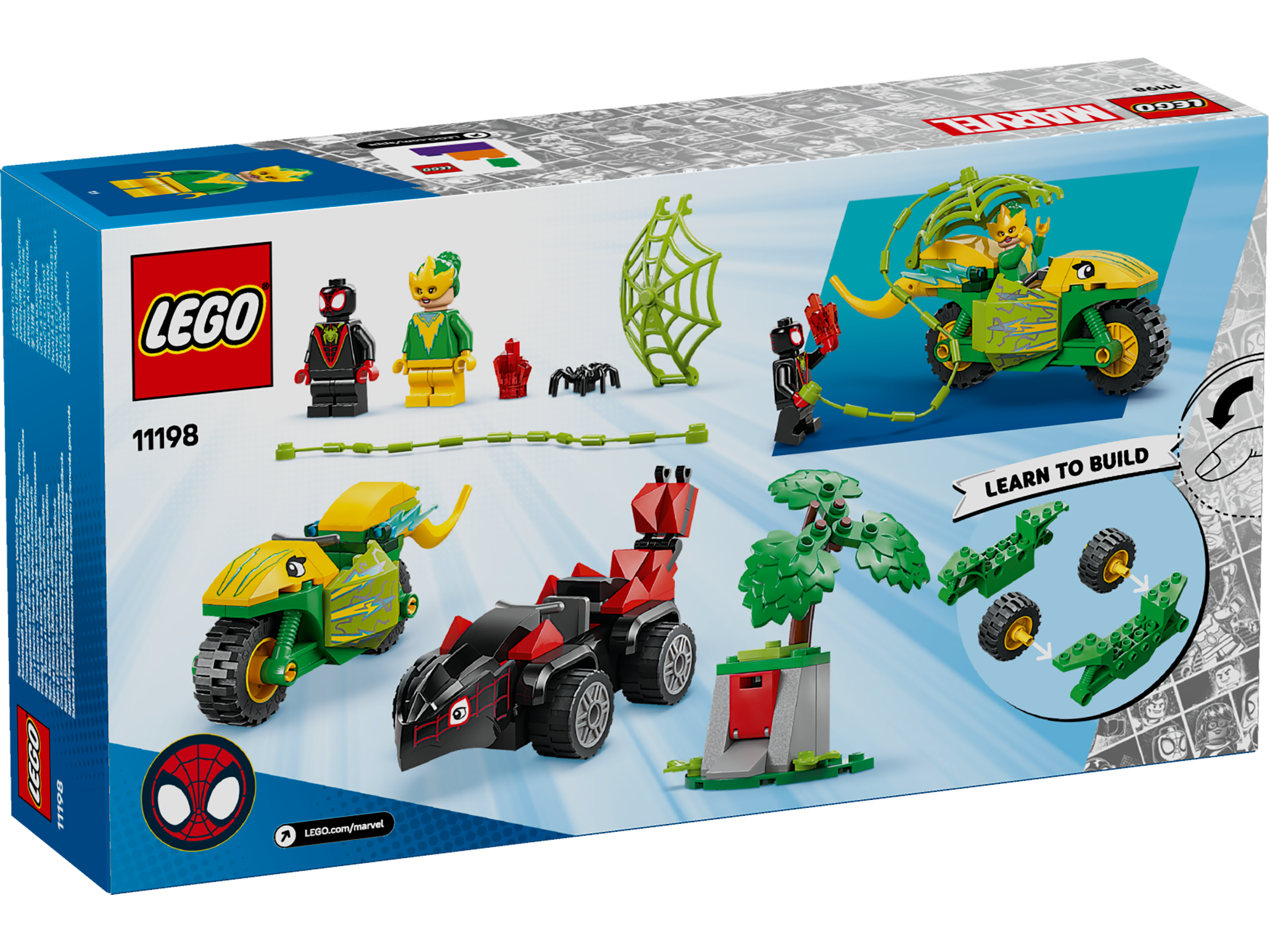 LEGO Marvel Actionspass mit Spin und Electro in ihren Dino-Flitzern 11198 - Bild 8