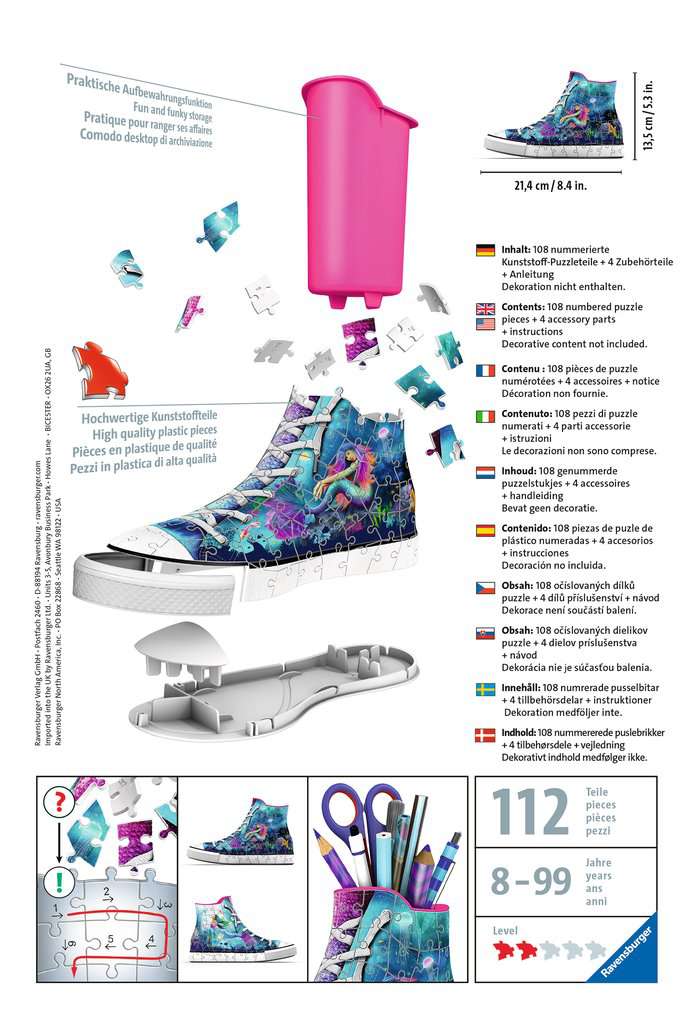 3D Puzzle Sneaker Bezaubernde Meerjungfrauen 011.279 - Bild 2