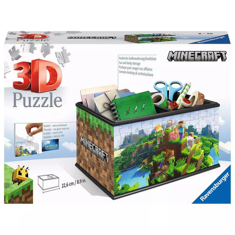 Verpackung 3D Puzzle Aufbewahrungsbox Minecraft von Ravensburger, 216 Teile