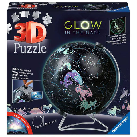 Verpackung Ravensburger 3D Puzzle-Ball Starglobe Glow in the Dark 11544