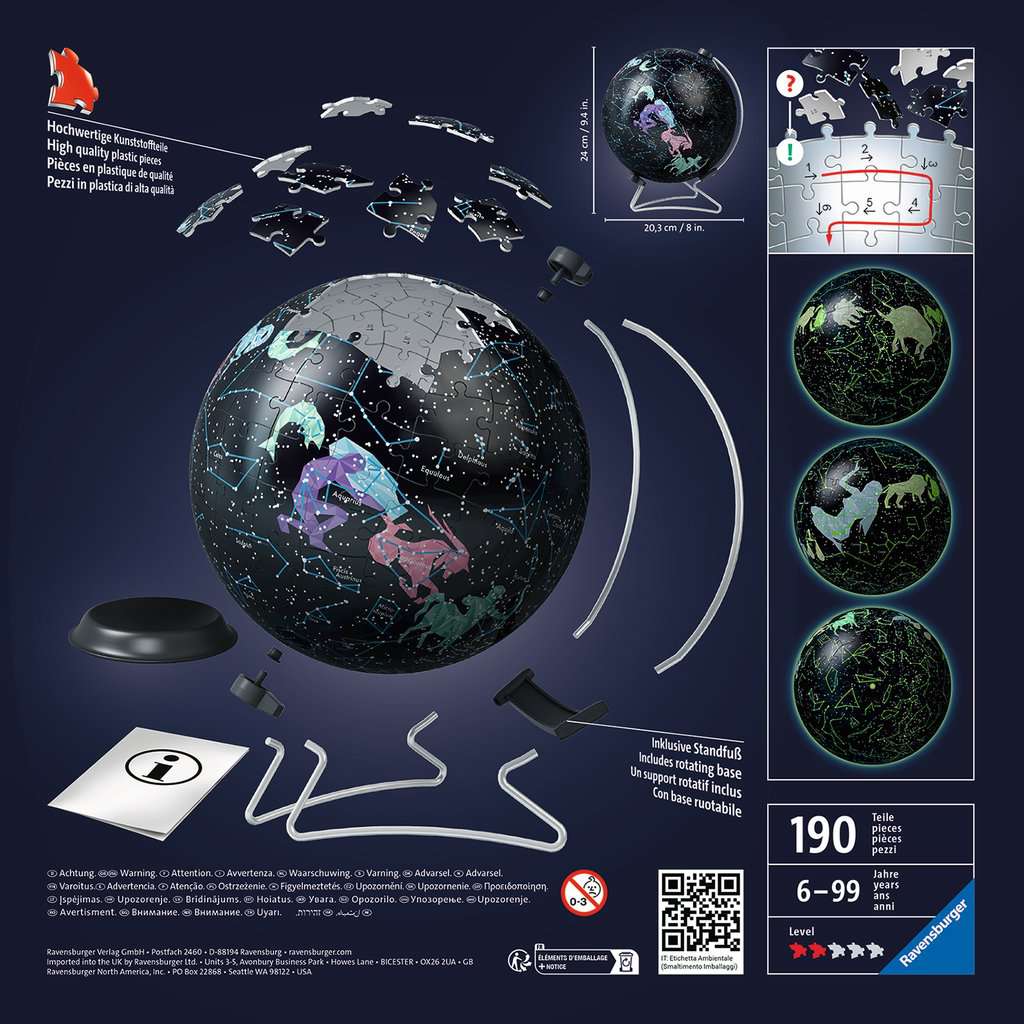 Puzzle 3D Ball Starglobe Glow in the dark 11.544 - Bild 3