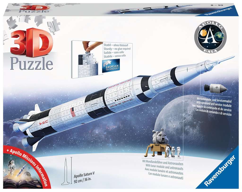 Puzzle 3D Apollo Saturn V 11.545 - Bild 1