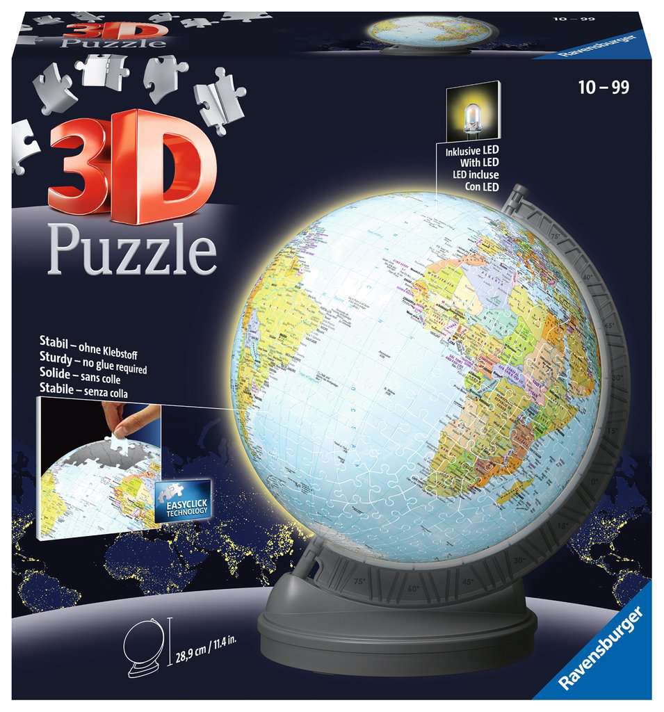 Puzzle 3D Globus mit Licht 11.549 - Bild 1
