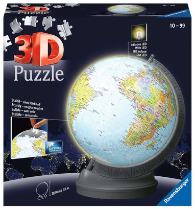 Puzzle 3D Globus mit Licht 11.549