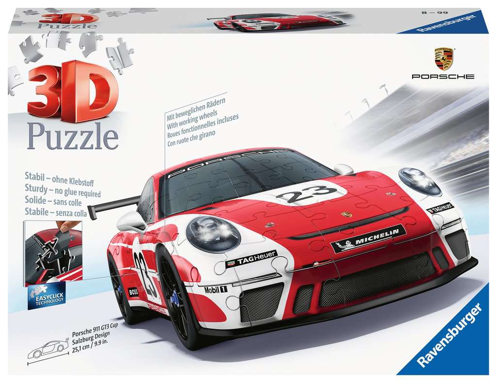 Puzzle  3D Porsche 911 Salzburg Design 11.558 - Bild 1
