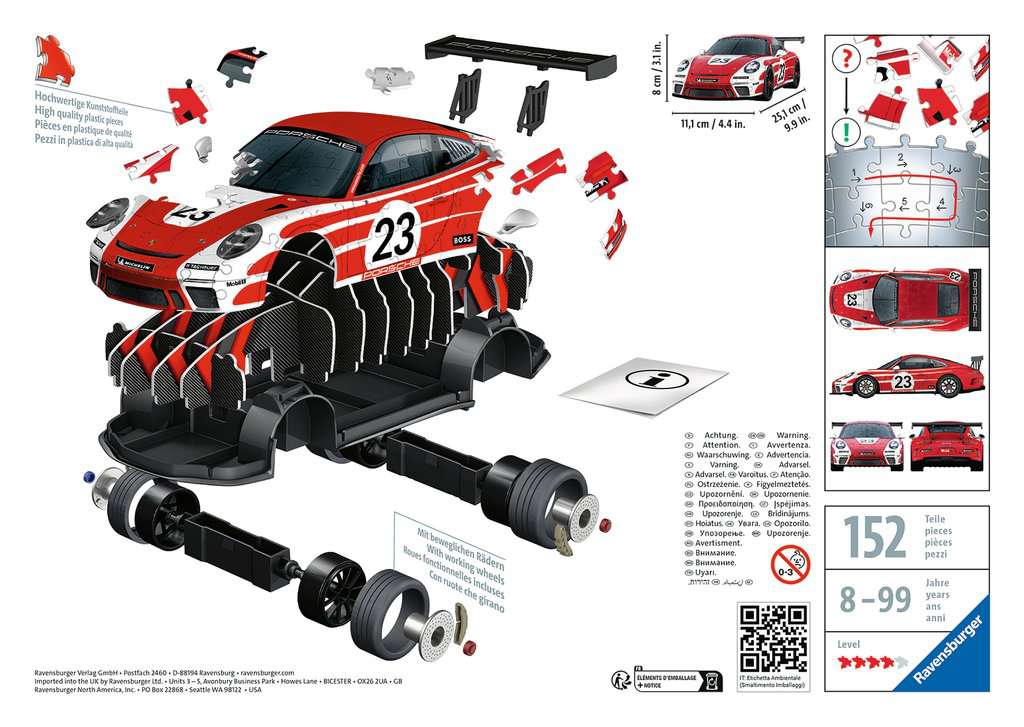 Puzzle  3D Porsche 911 Salzburg Design 11.558 - Bild 3