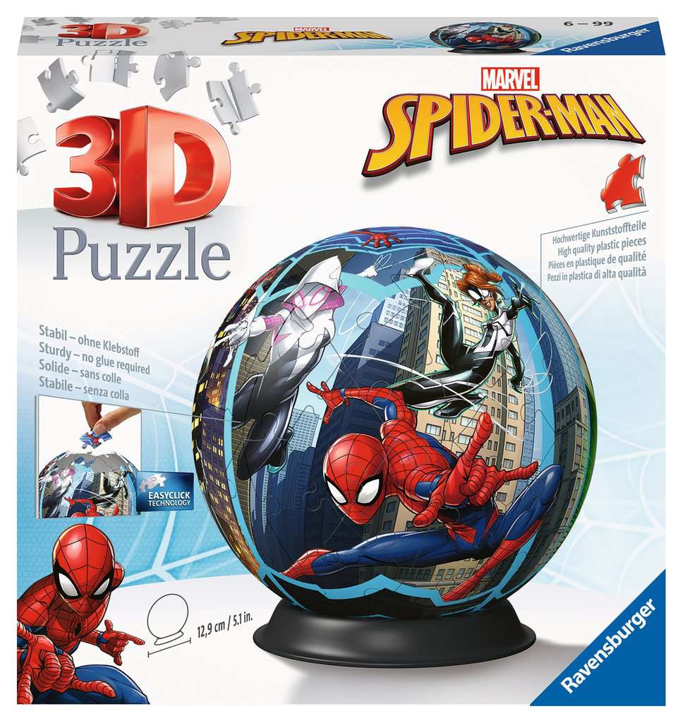 Puzzle 3D Ball 72 Teile:  Spiderman 11.563 - Bild 1
