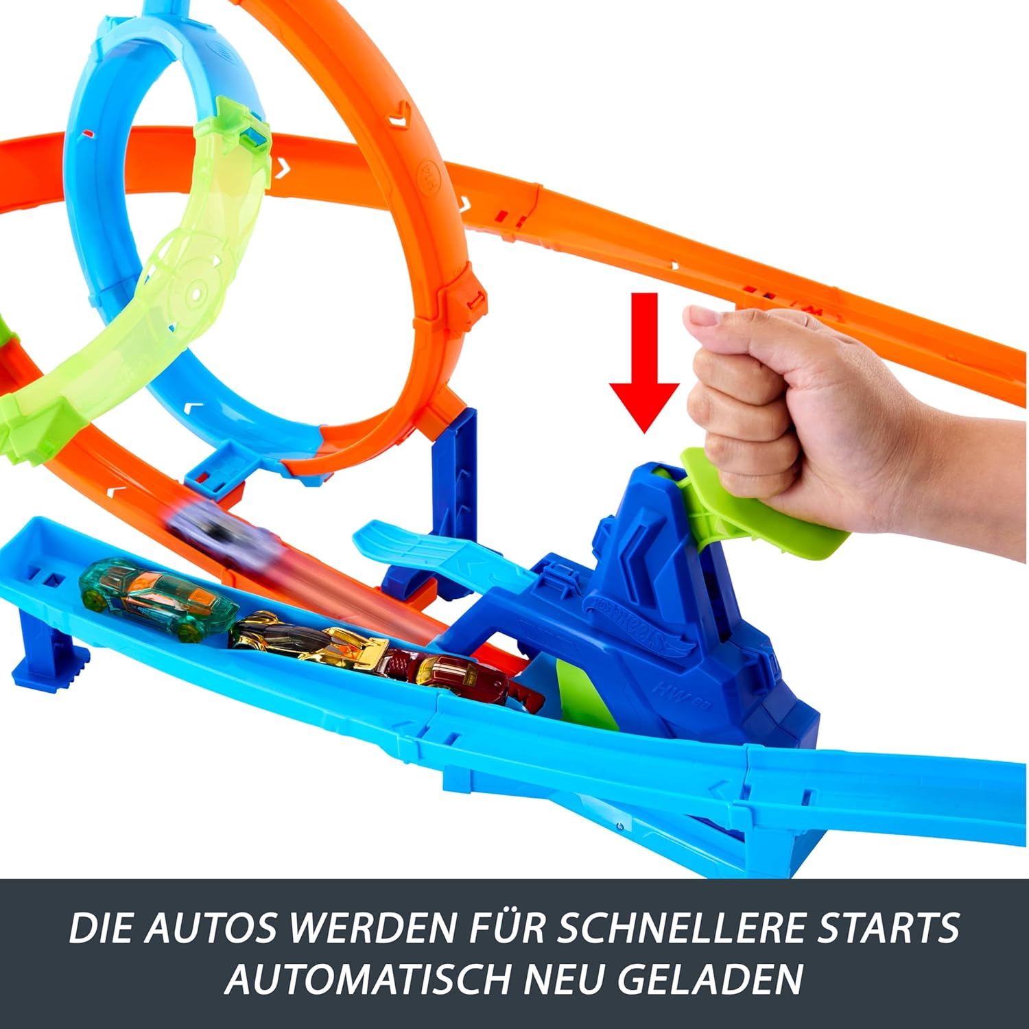 Hot Wheels Stunt Track Turbo Looping Set - Bild 4