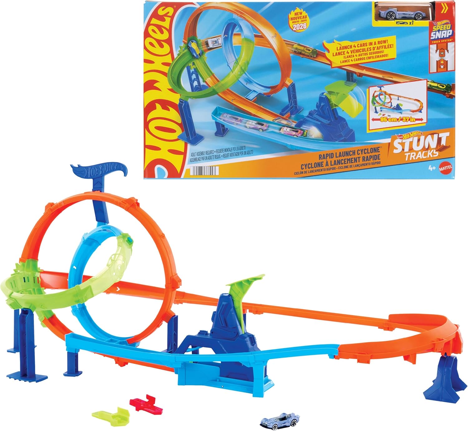 Hot Wheels Stunt Track Turbo Looping Set - Bild 6