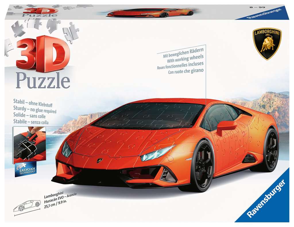 Puzzle  3D Lamborghini Huracan EVO Arancio 11.571 - Bild 1