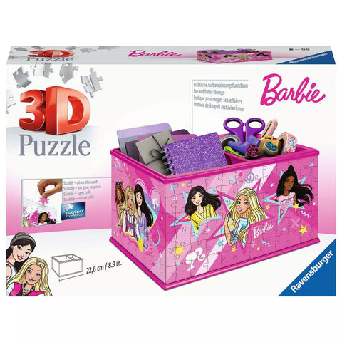 Verpackung Ravensburger 3D Puzzle Aufbewahrungsbox Barbie 11584