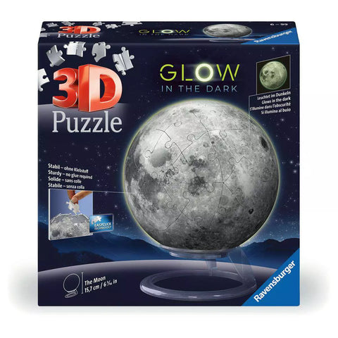 Verpackung Ravensburger 3D Puzzle-Ball Der Mond Glow in the Dark 11586