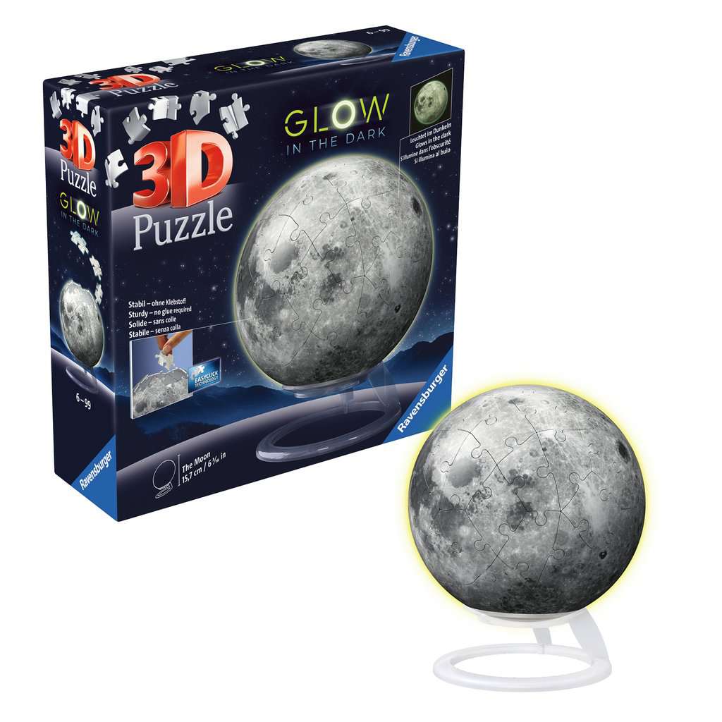 Puzzleball 3D - Der Mond glow in the dark 11.586 - Bild 3