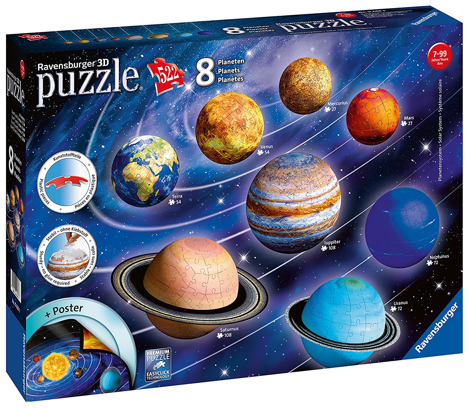 Puzzle 3D Planetensystem 11.668 - Bild 1