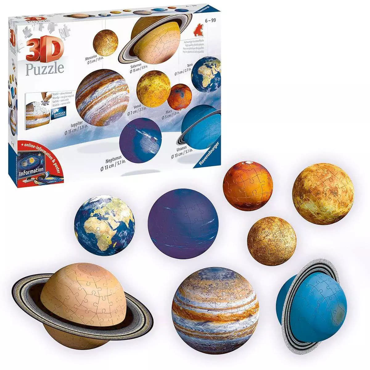 Puzzle 3D Planetensystem 11.668 - Bild 2