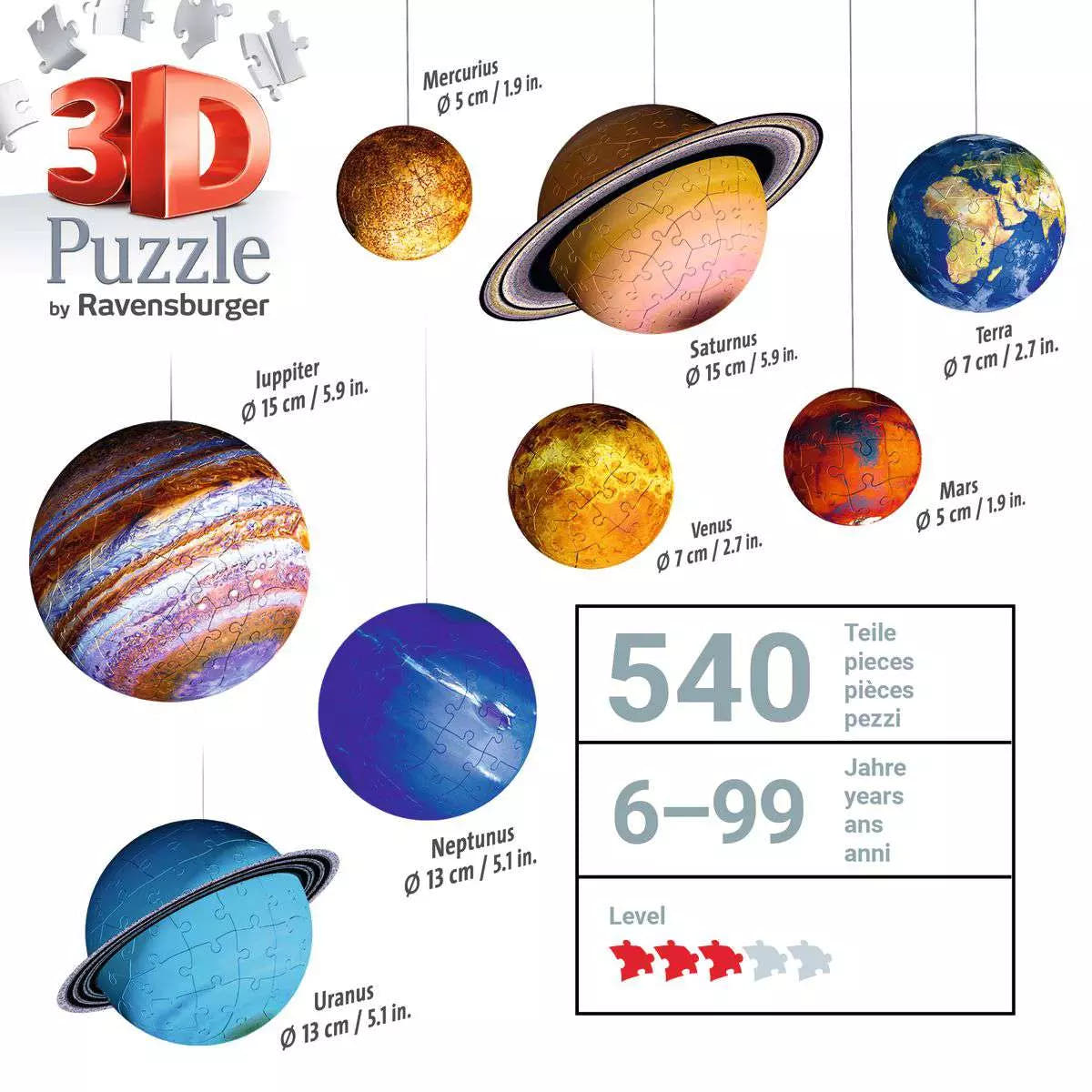Puzzle 3D Planetensystem 11.668 - Bild 13