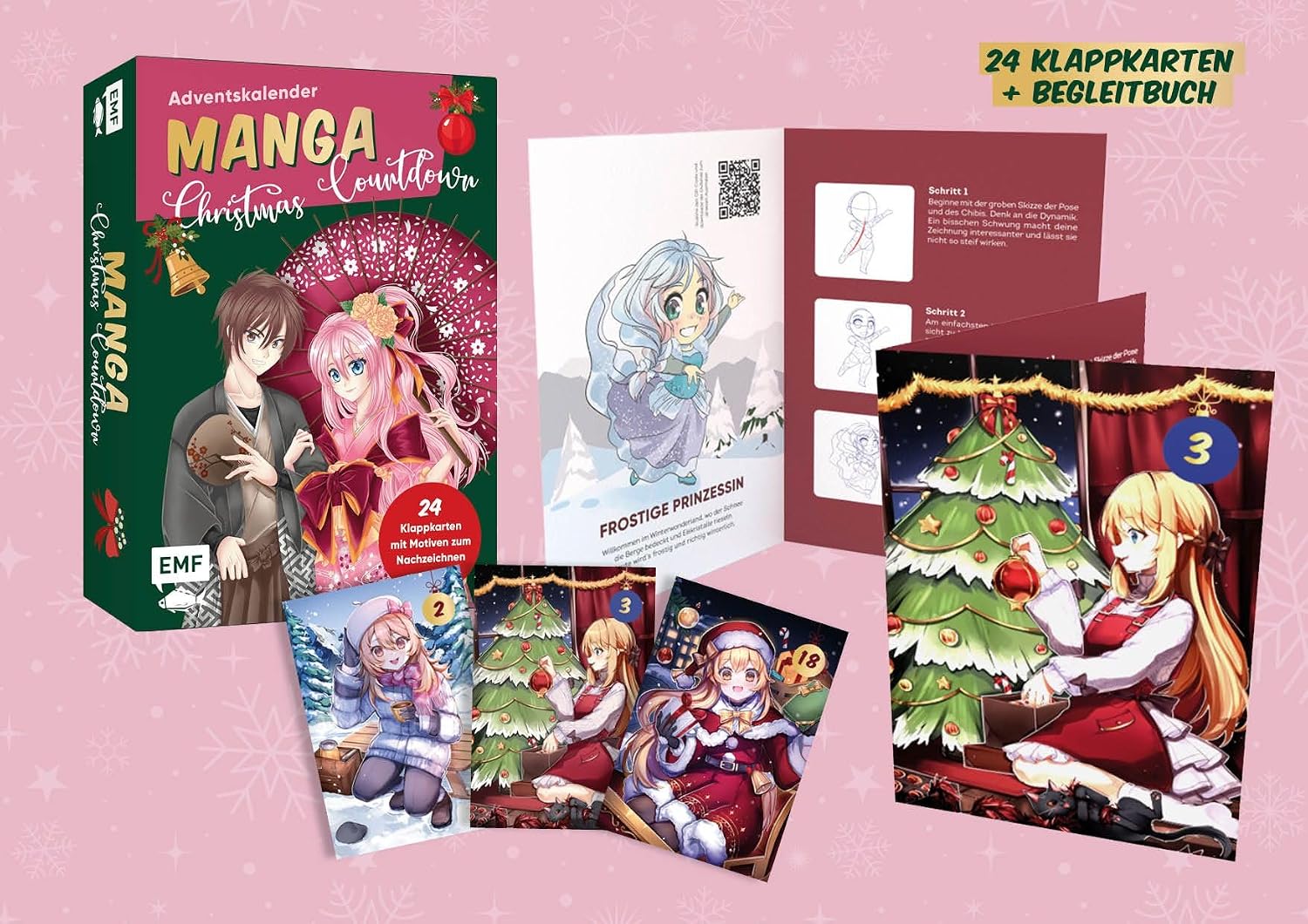 Adventskalender Manga Christmas Kartenset - Bild 2