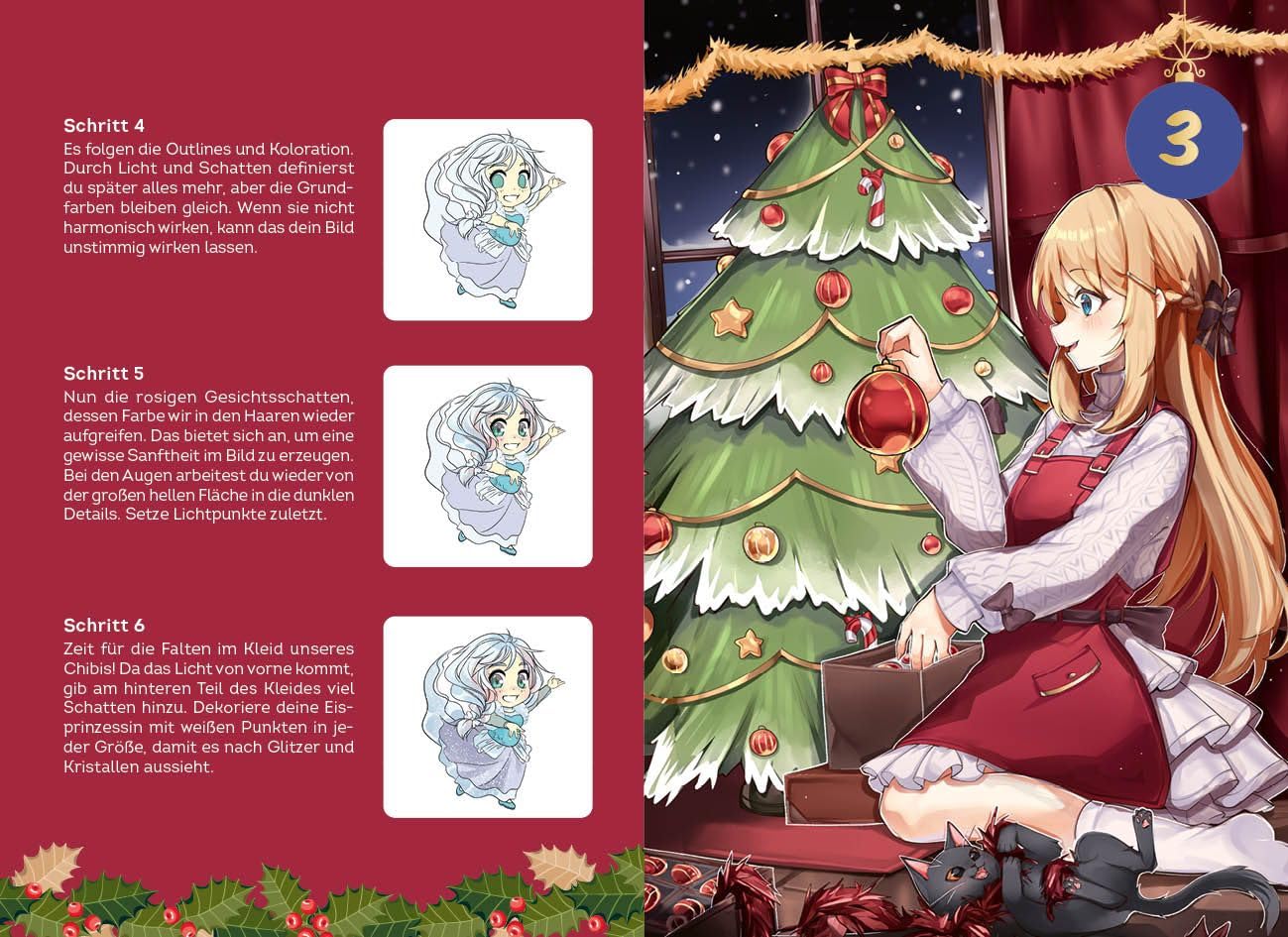 Adventskalender Manga Christmas Kartenset - Bild 3