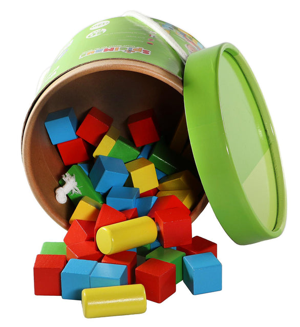 Spielmaus Holzbausteine bunt 90 teilig