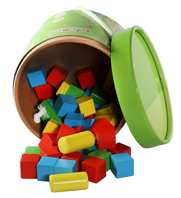 Spielmaus Holzbausteine bunt 90 teilig