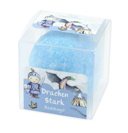 Badekugel mit Schafmilch 125g : Drachen Stark Wolkenbrise - Bild 1