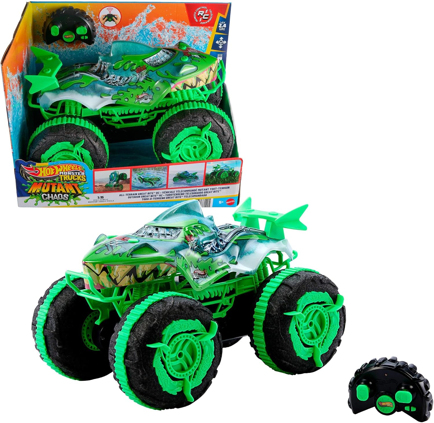 Hot Wheels Monster Trucks R/C Mutant Great Bite 1:15 - Bild 1