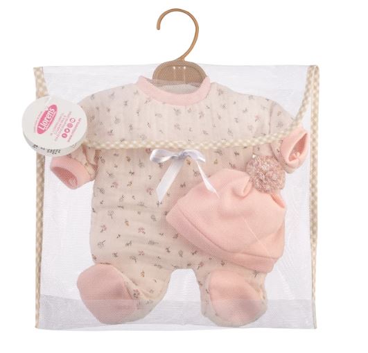 Llorens Babypuppe Pyjamaset Blume beige 32cm - Bild 2