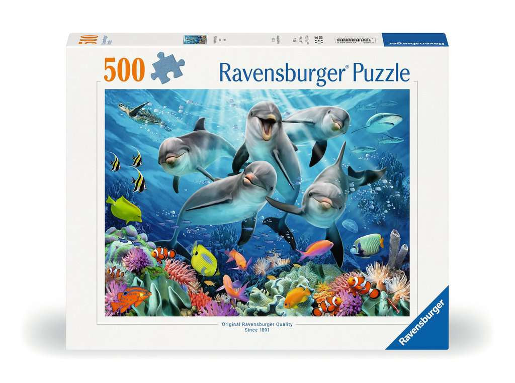 Puzzle 500 Teile Delfine im Koralleniff 00.200 - Bild 1