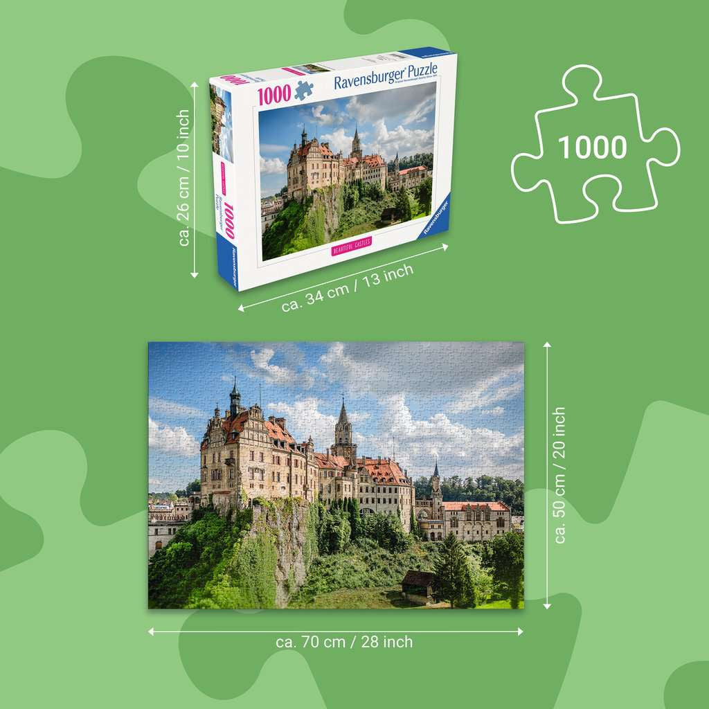 Puzzle 1000 Teile Beautiful Castles Schloss Sigmaringen, Deutschland 01.317 - Bild 3