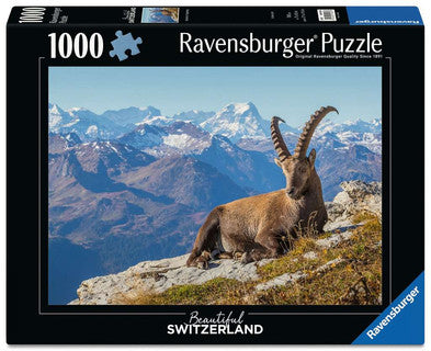 Puzzle 1000 Teile Beautiful Switzerland Steinbock im Toggenburg 01.607 - Bild 1