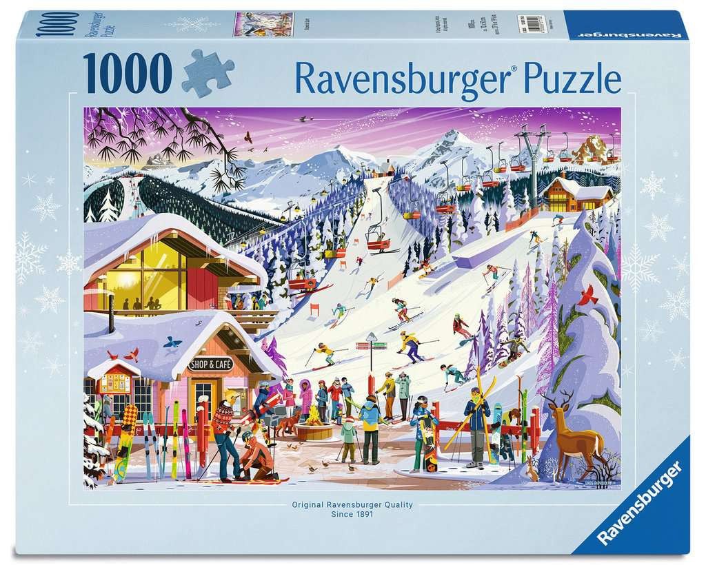 Puzzle 1000 Teile Auf der Skipiste 01.719 - Bild 1