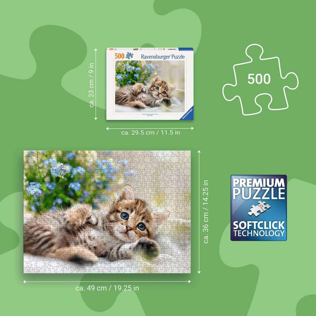 Puzzle 500 Teile Süsses Kätzchen 01.904 - Bild 5