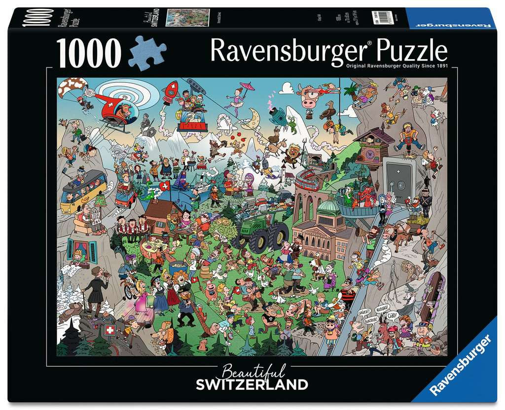 Puzzle 1000 Teile Wimmelbild Schweiz 01.919 - Bild 1