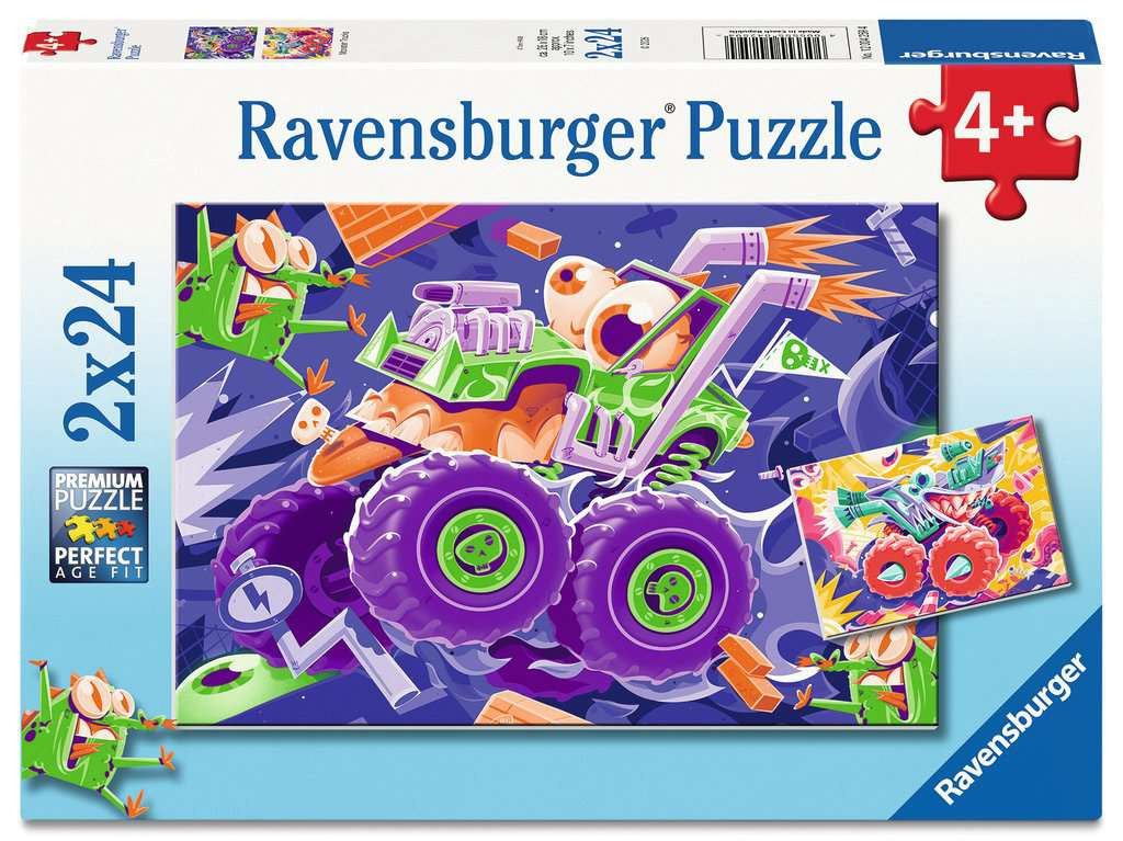 Ravensburger Puzzle Monster Trucks 2x24 Teile 04.259 - Bild 1