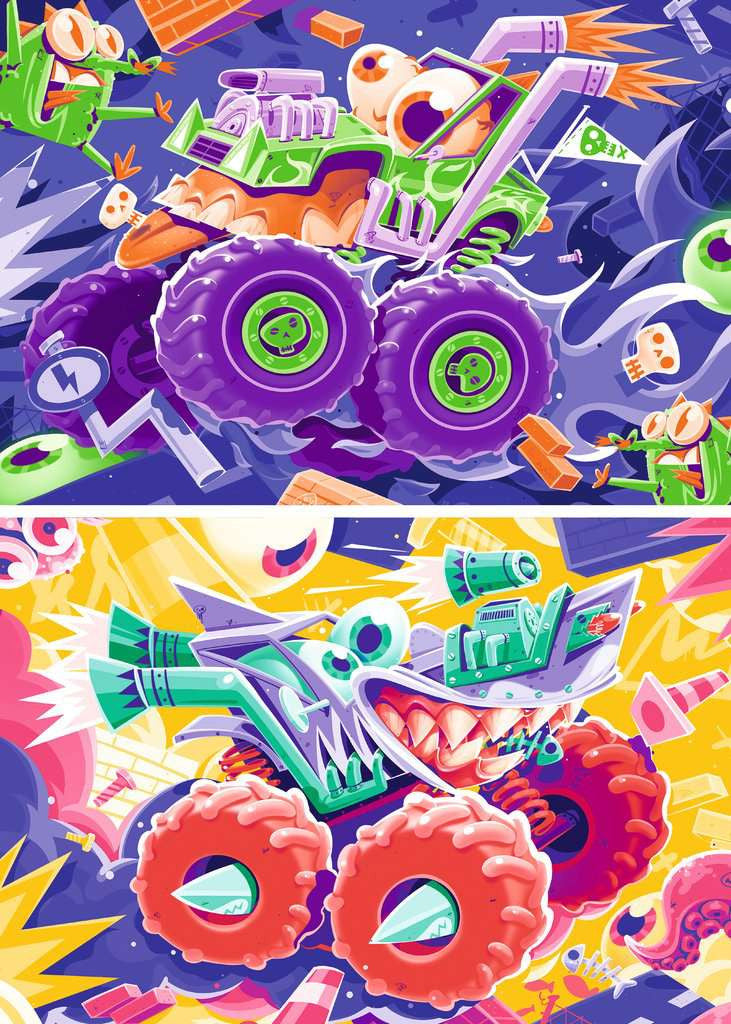 Ravensburger Puzzle Monster Trucks 2x24 Teile 04.259 - Bild 2